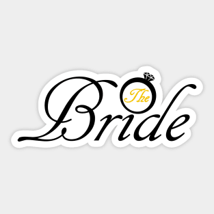 The Bride Wedding Accessories Sticker